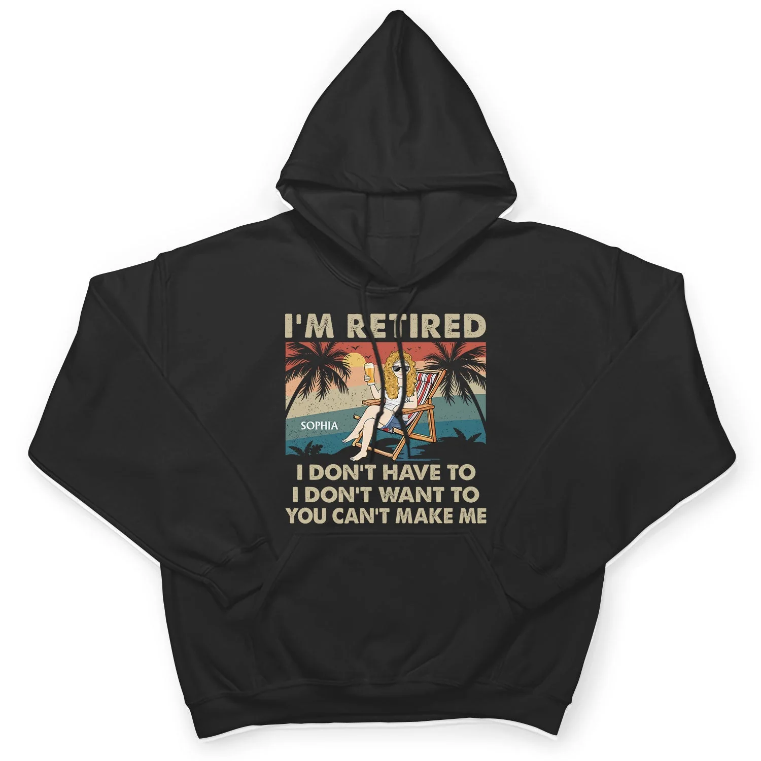 I'm Retired I Don't Want To - Retirement Gift For Beach Lovers, Dad, Mom, Grandpa, Grandma - Personalized T Shirt - Image 4