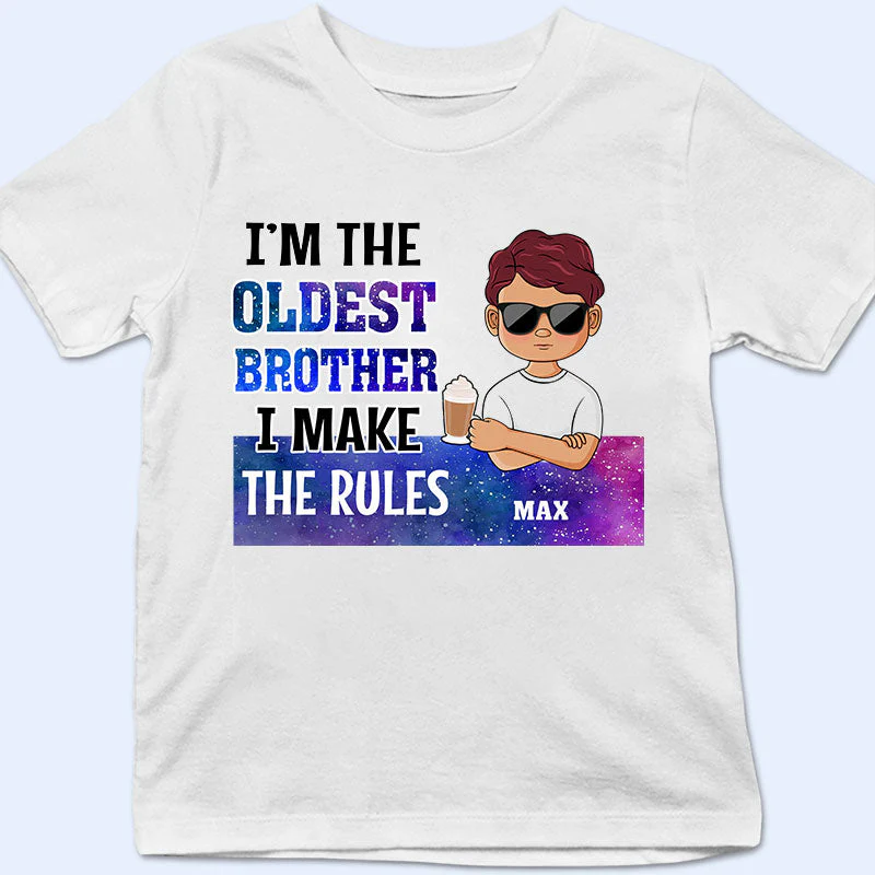 I'm The Rules Sister Brother Parent - Family Sibling Gift - Personalized Custom Hoodie - Image 4