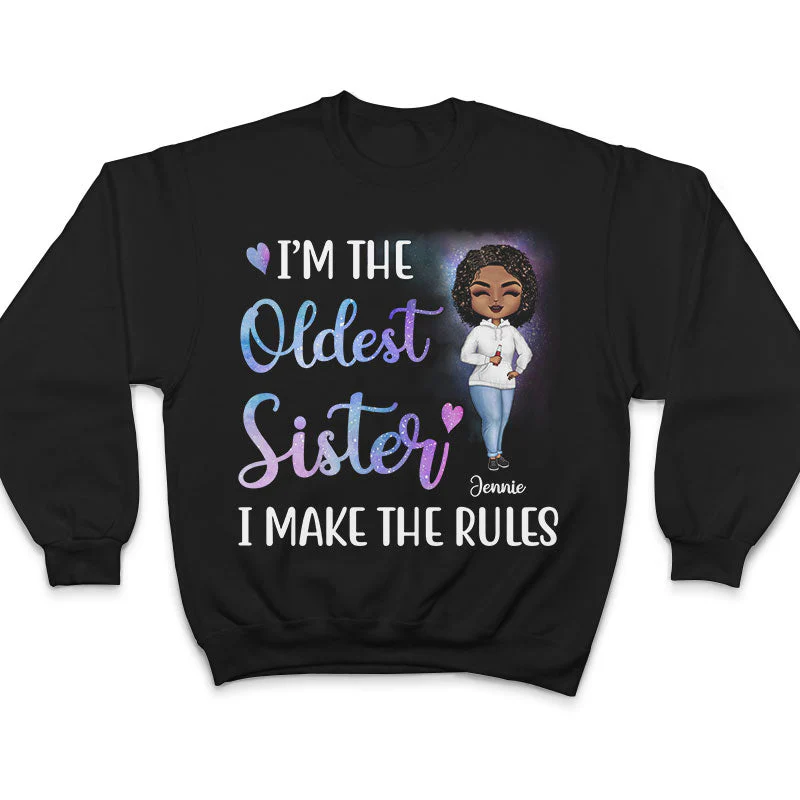 I'm The Rules Sisters And Brothers - Sibling Family Gift - Personalized Custom T Shirt - Image 5