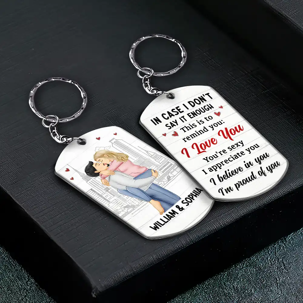 In Case I Don't Say It Enough Couple - Personalized Aluminum Keychain - Image 2