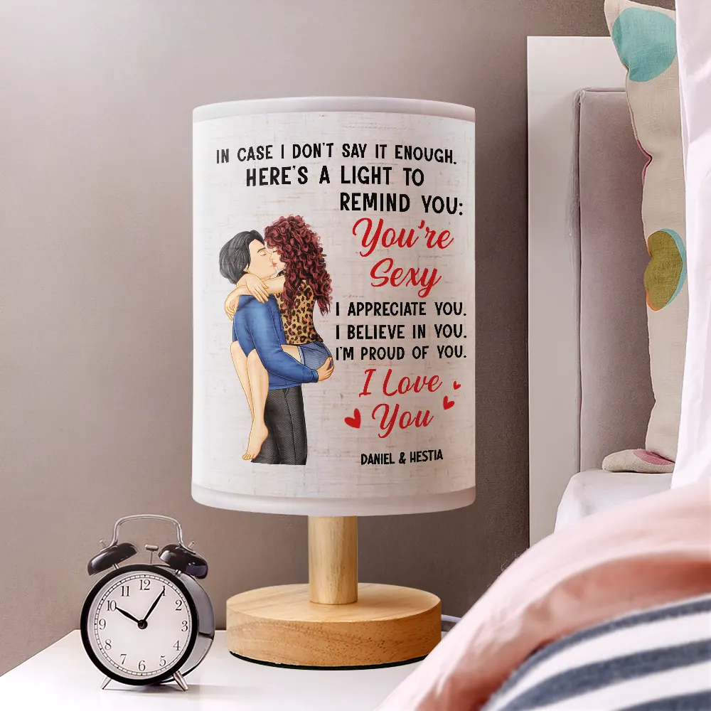 In Case I Don't Say It Enough Couples - Personalized Fabric Lamp - Image 2