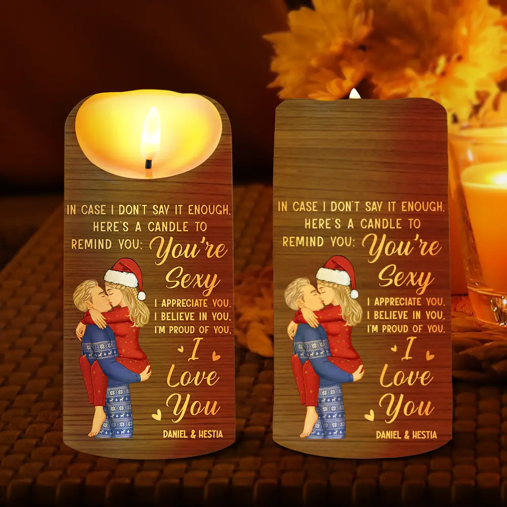 In Case I Don't Say It Enough Couples - Personalized Flameless LED Candle - Image 2