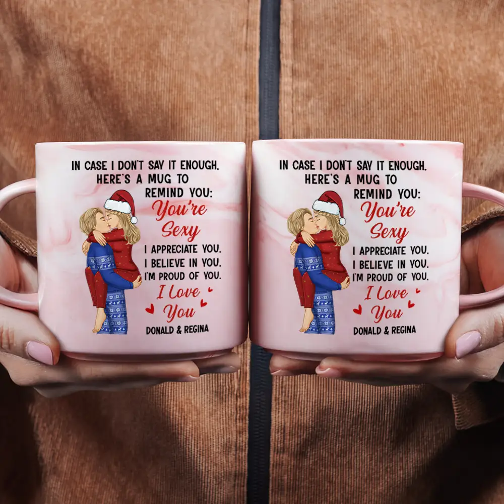 In Case I Don't Say It Enough Couples - Personalized Marble Mug - Image 2