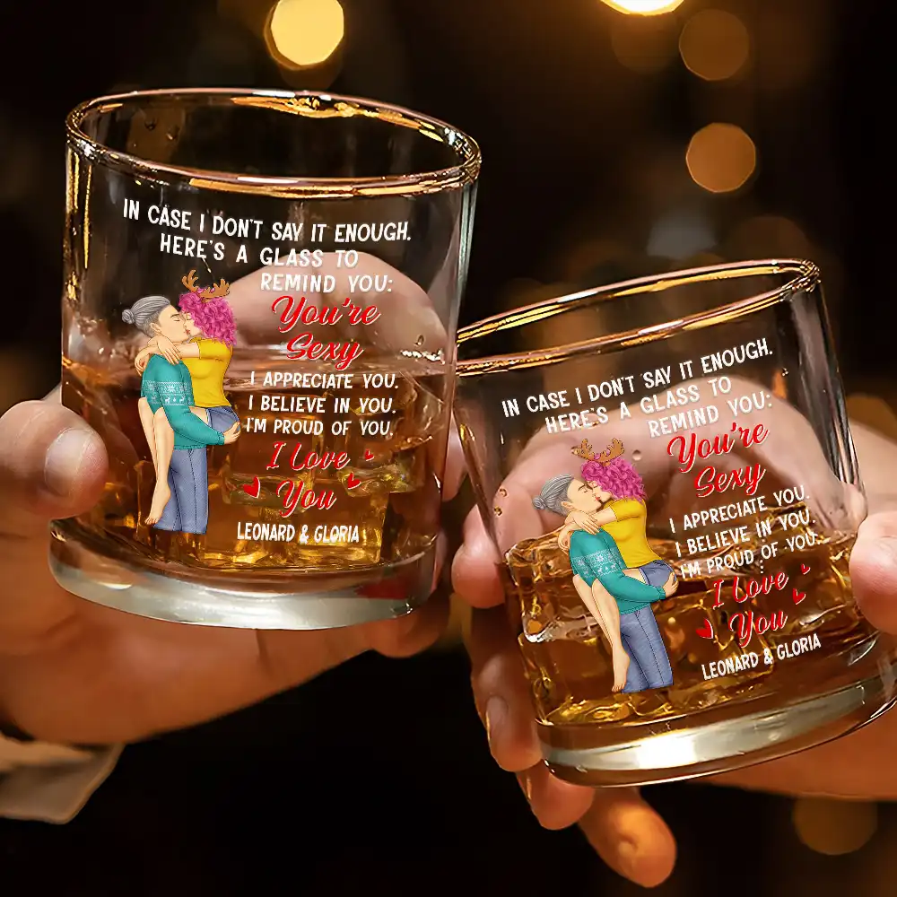 In Case I Don't Say It Enough Couples - Personalized Whiskey Glass - Image 3