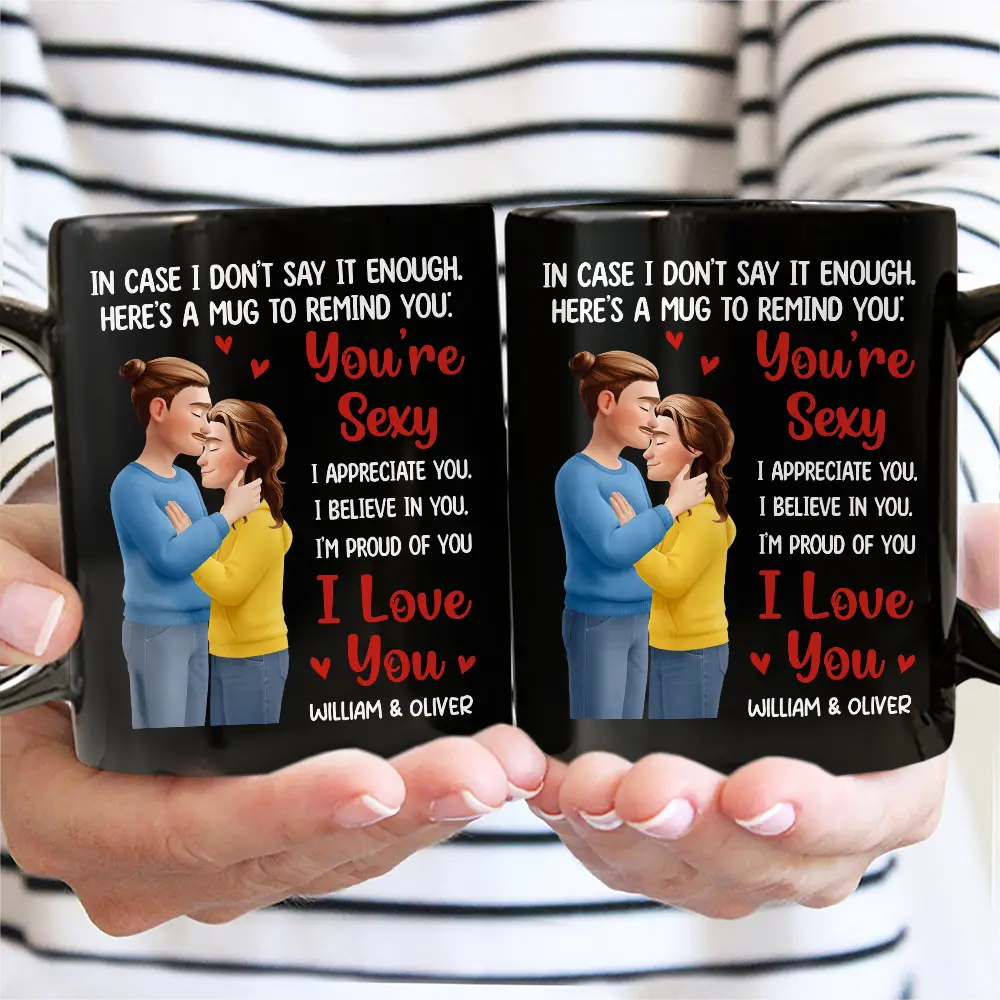 In Case I Don't Say It Enough Forehead Kiss Couple - Personalized Mug - Image 3