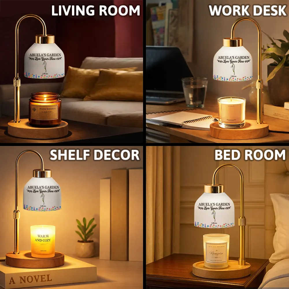 In Grandma's Garden Love Grows Here - Personalized Candle Warmer Lamp - Image 7