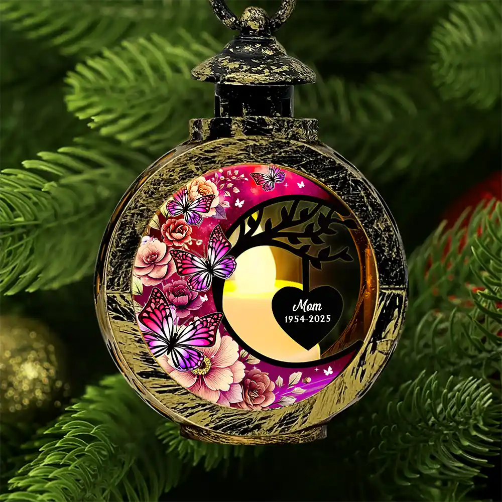 In Loving Memory - Personalized Candlelight Lantern Ornament - Image 3