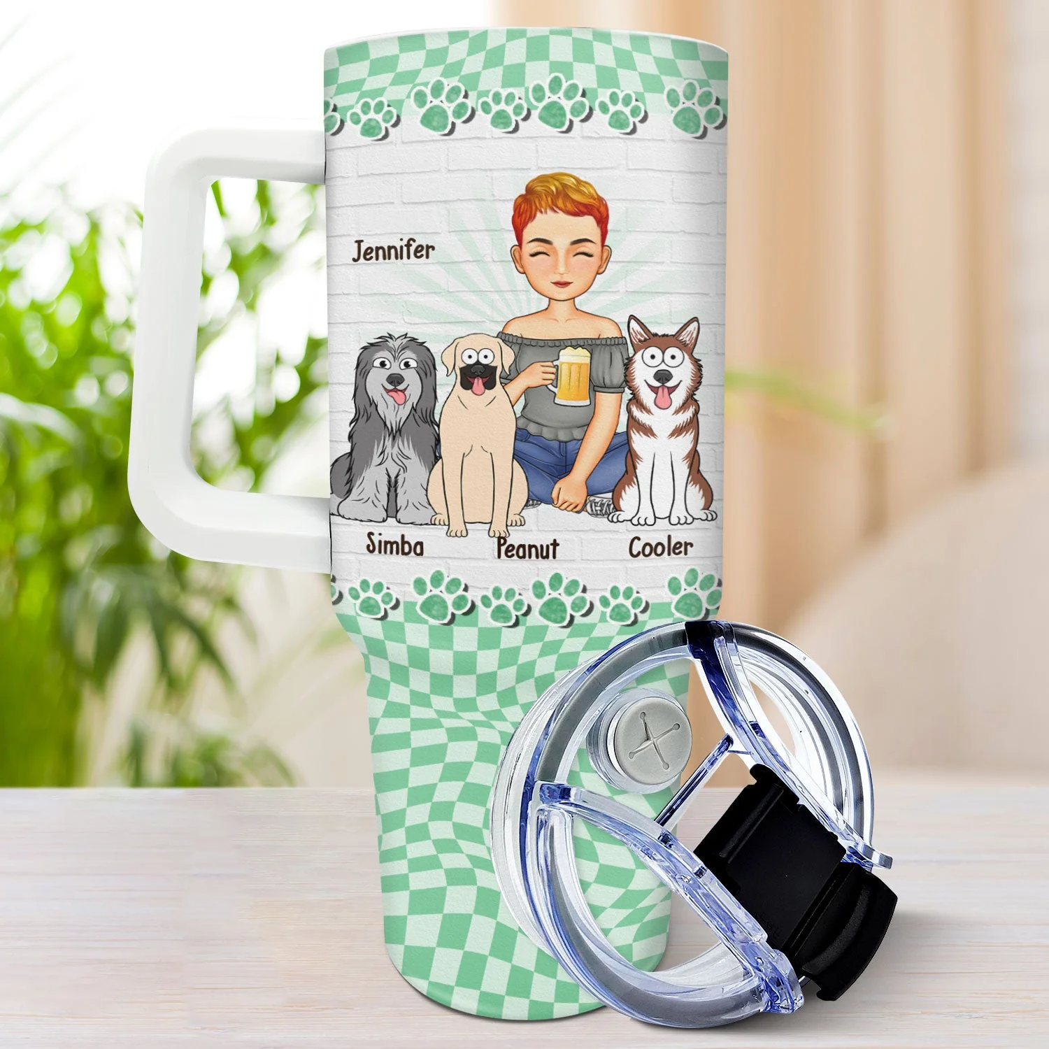 In My Dog Mom Era - Birthday, Loving Gift For Dog Lovers - Personalized 40oz Tumbler With Straw - Image 3
