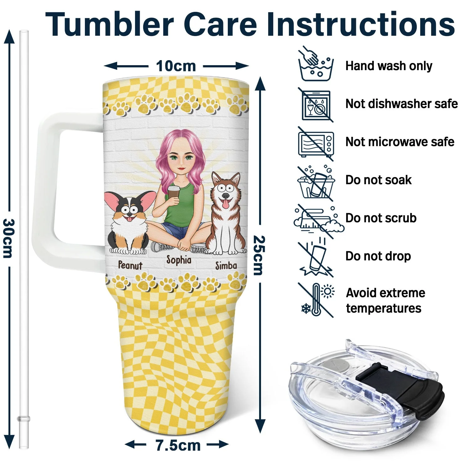 In My Dog Mom Era - Birthday, Loving Gift For Dog Lovers - Personalized 40oz Tumbler With Straw - Image 6