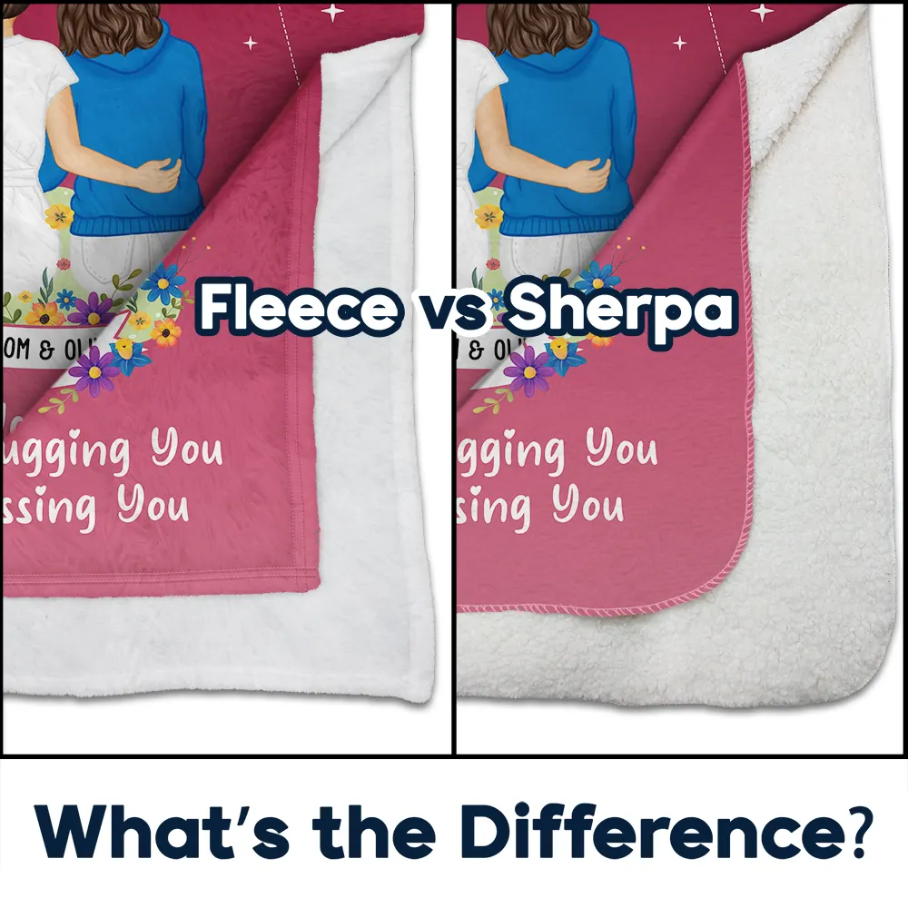 Instead Of Missing You - Personalized Fleece Blanket, Sherpa Blanket - Image 4