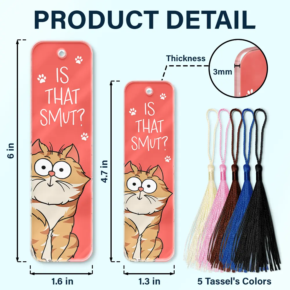 Is That Smut Pet Lovers - Personalized Acrylic Bookmark - Image 5