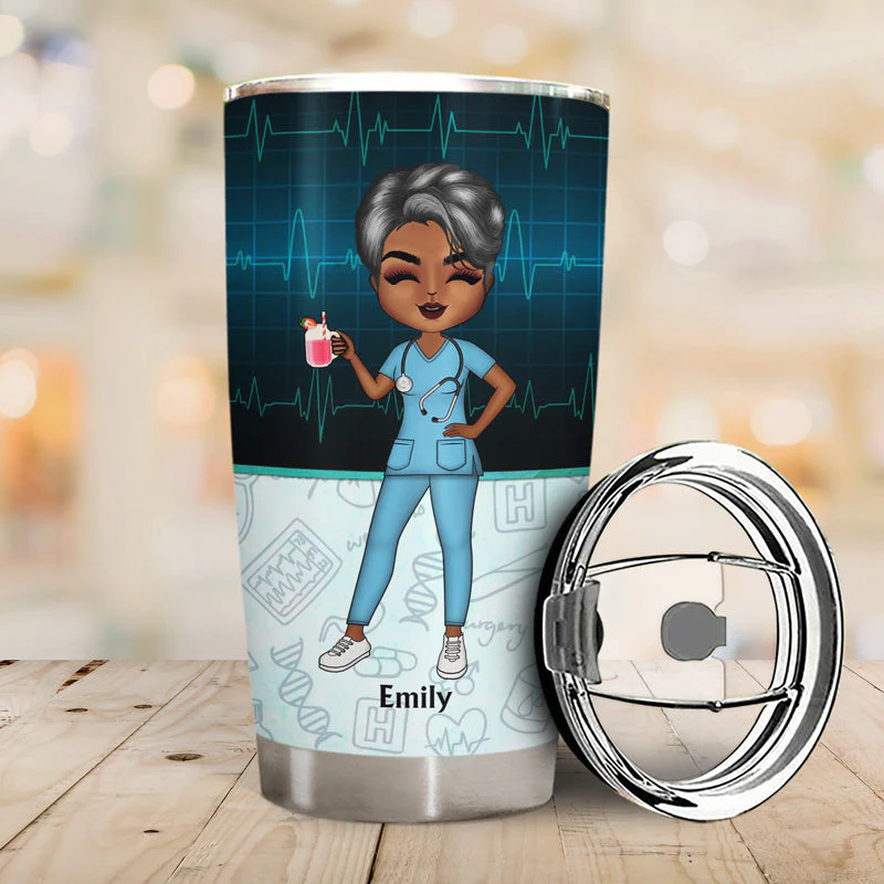 Is You A Nurse - Gift For Nurses - Personalized Custom Tumbler - Image 2