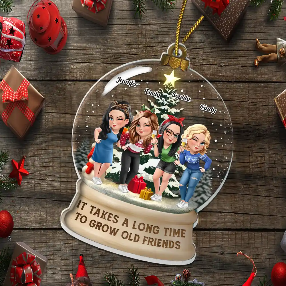 It Takes A Long Time To Grow An Old Friend - Personalized Custom Shaped Acrylic Ornament - Image 5