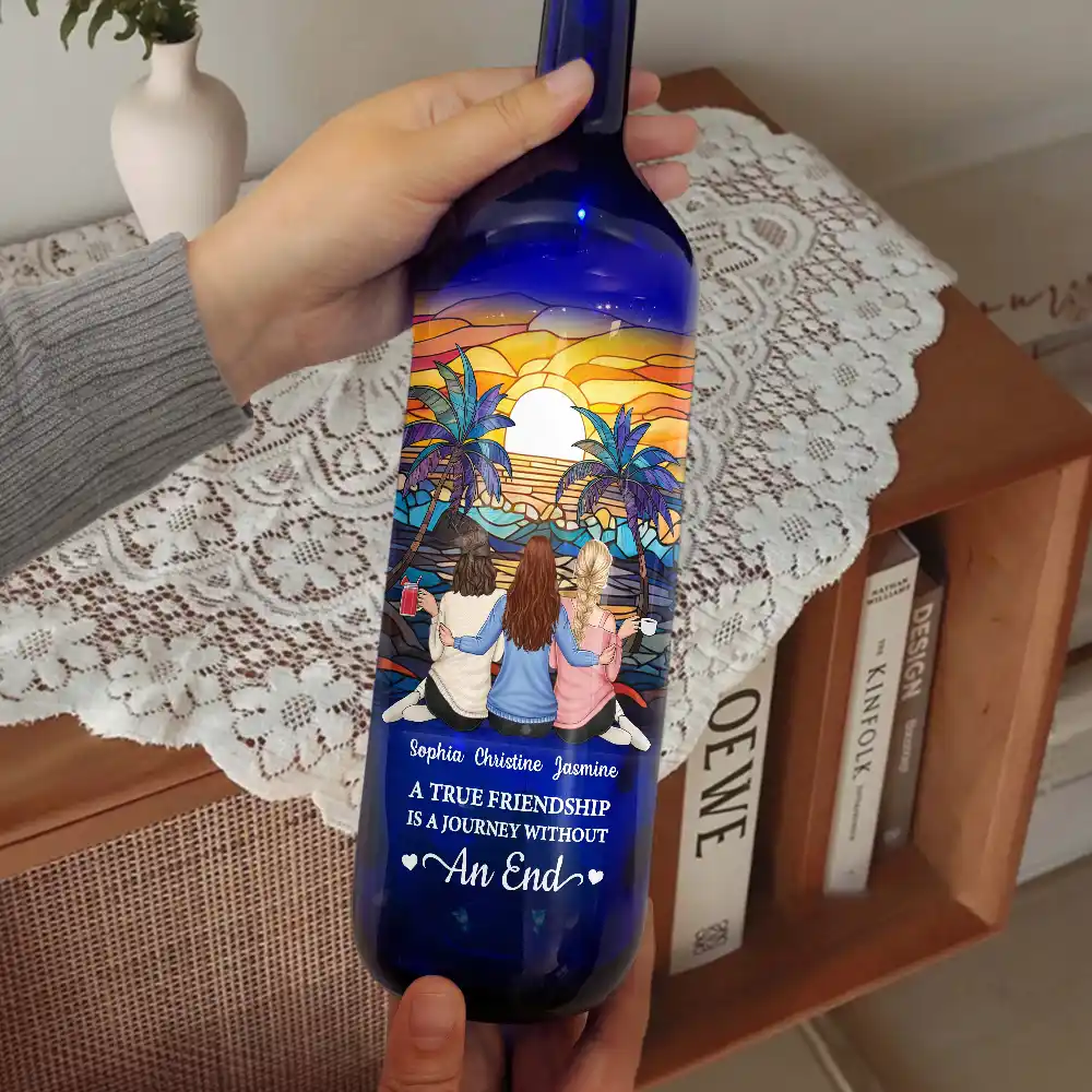 It Takes A Long Time To Grow An Old Friend Starry Night - Personalized Bottle Light - Image 2
