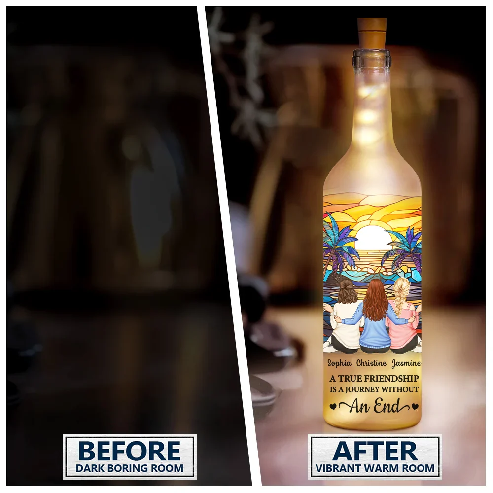It Takes A Long Time To Grow An Old Friend Starry Night - Personalized Bottle Light - Image 3