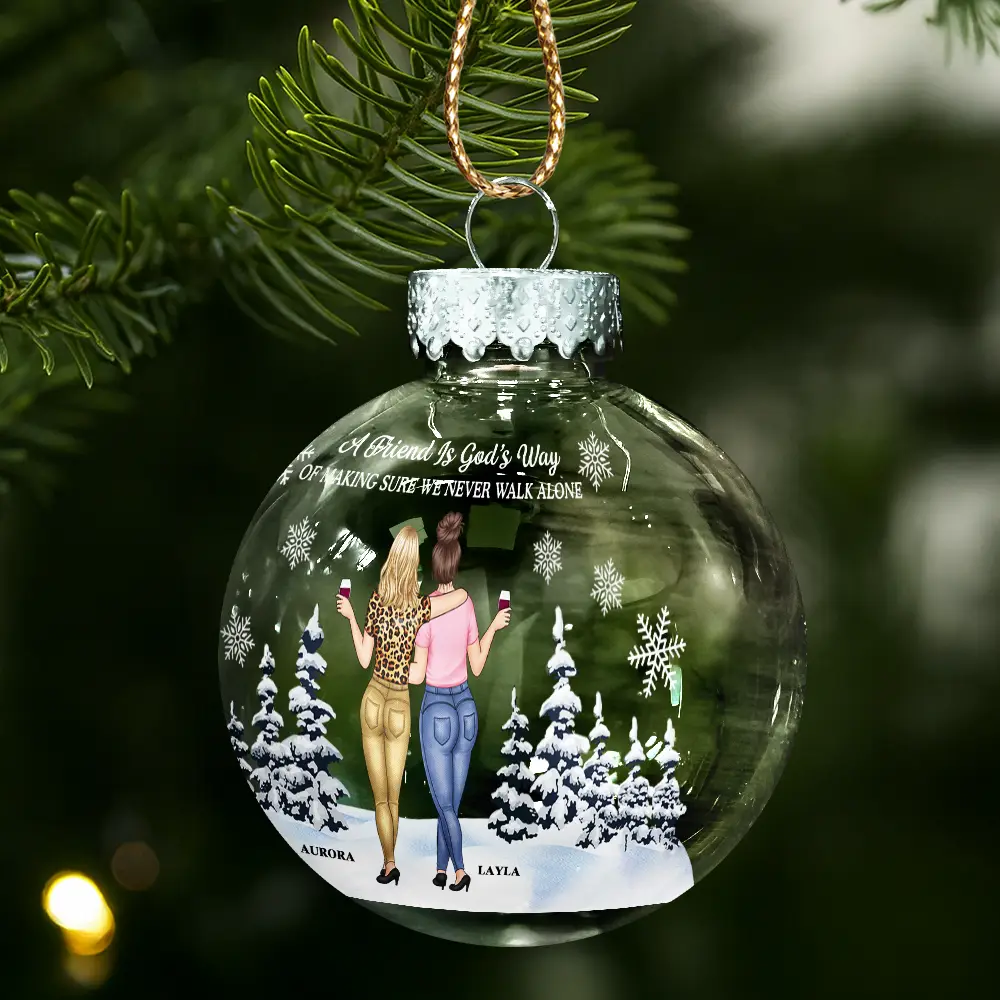 It Takes A Long Time To Grow An Old Friends - Personalized Ball Ornament - Image 2