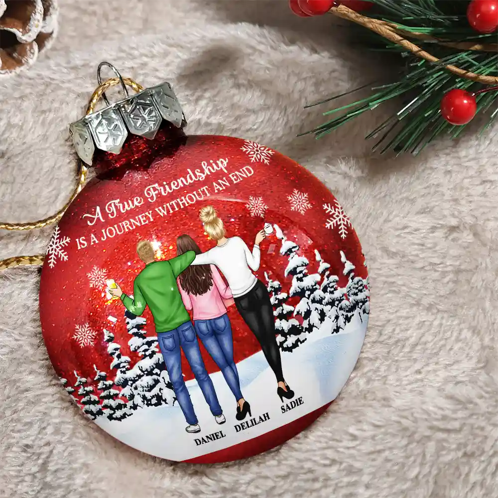 It Takes A Long Time To Grow An Old Friends - Personalized Ball Ornament - Image 3