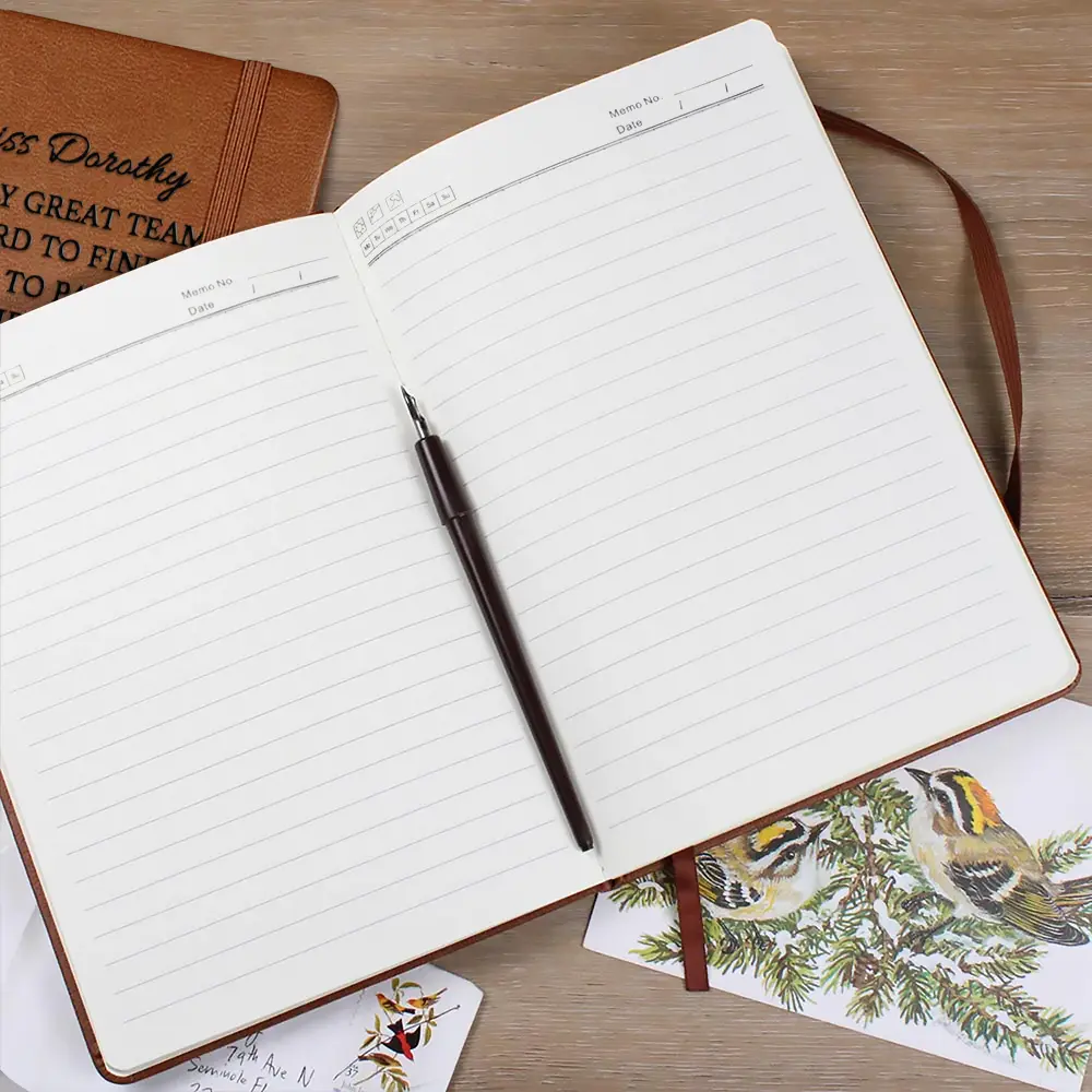 It Takes A Village Thanks You For Being A Part Of Us - Personalized Leather Journal - Image 2