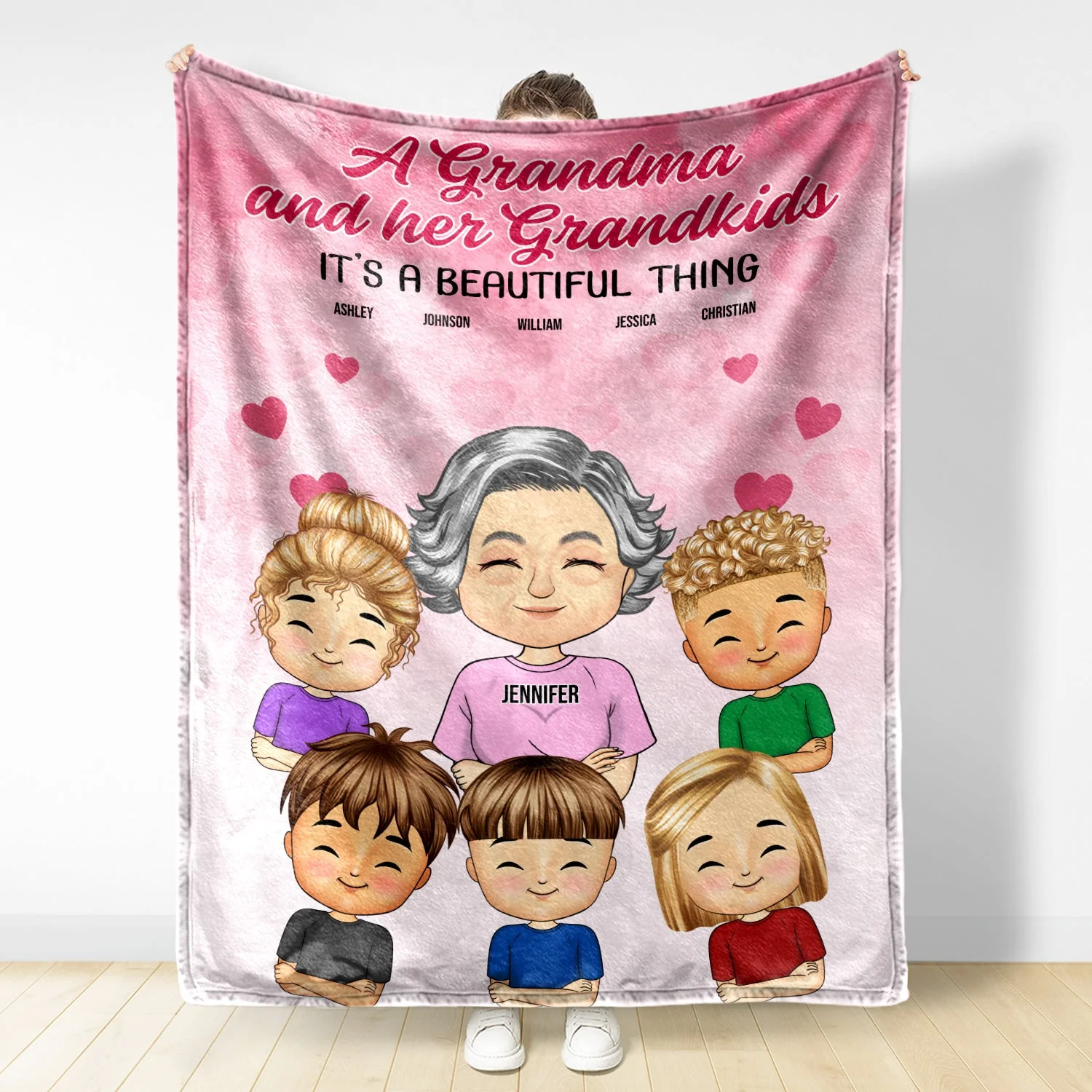 It's A Beautiful Thing - Gift For Grandma - Personalized Custom Fleece Blanket - Image 2