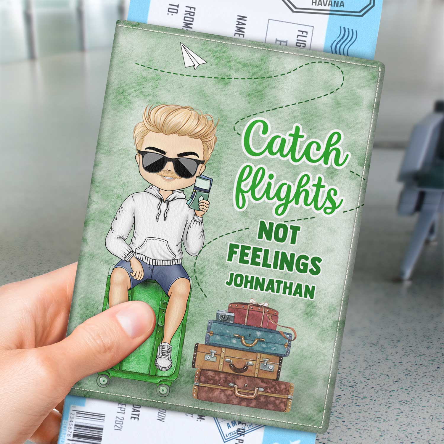It's On My List - Gift For Traveling Lovers, Vacation Lovers, Travelers, Him, Her - Personalized Passport Cover, Passport Holder - Image 3