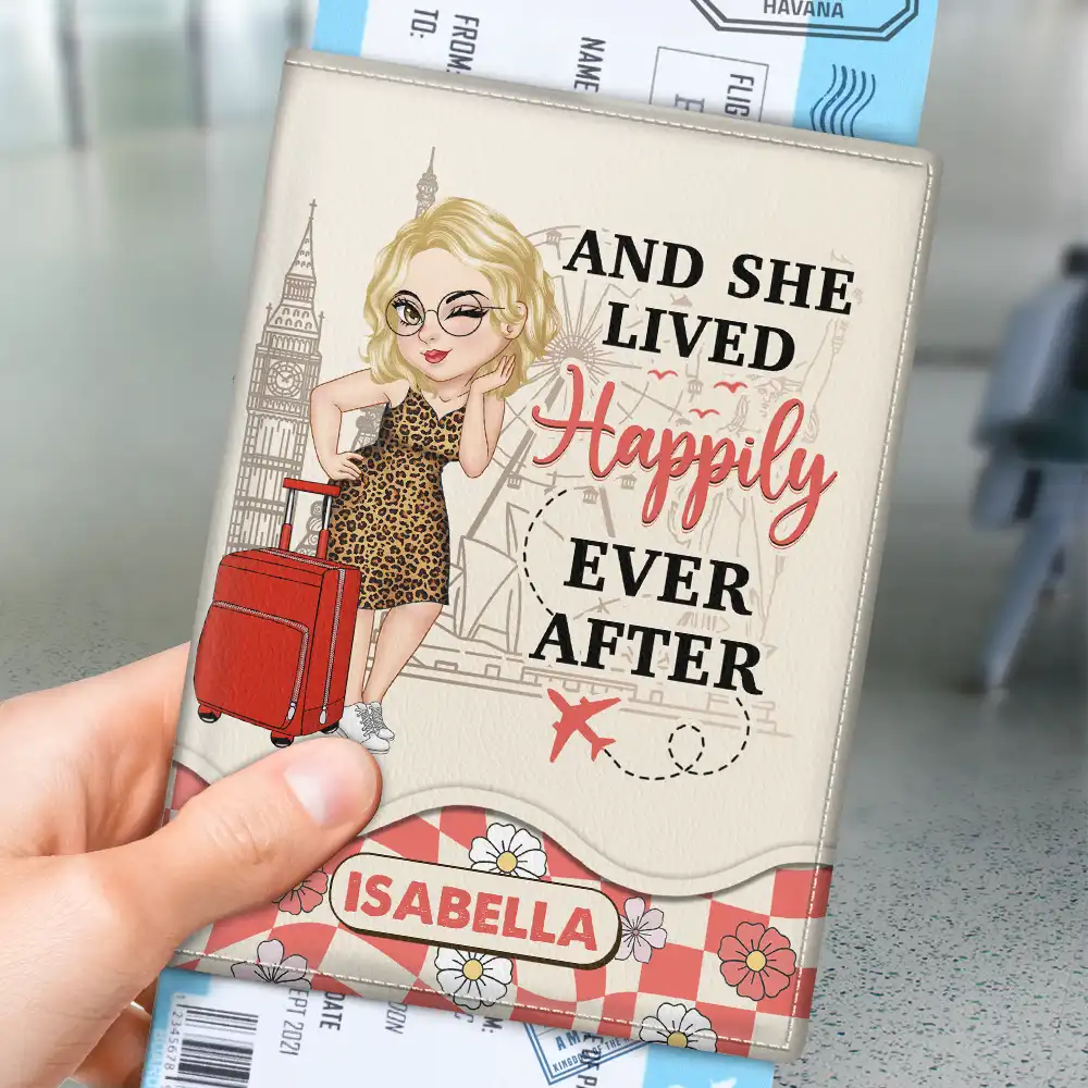 It's On My List Travel Lover - Personalized Passport Cover, Passport Holder - Image 3