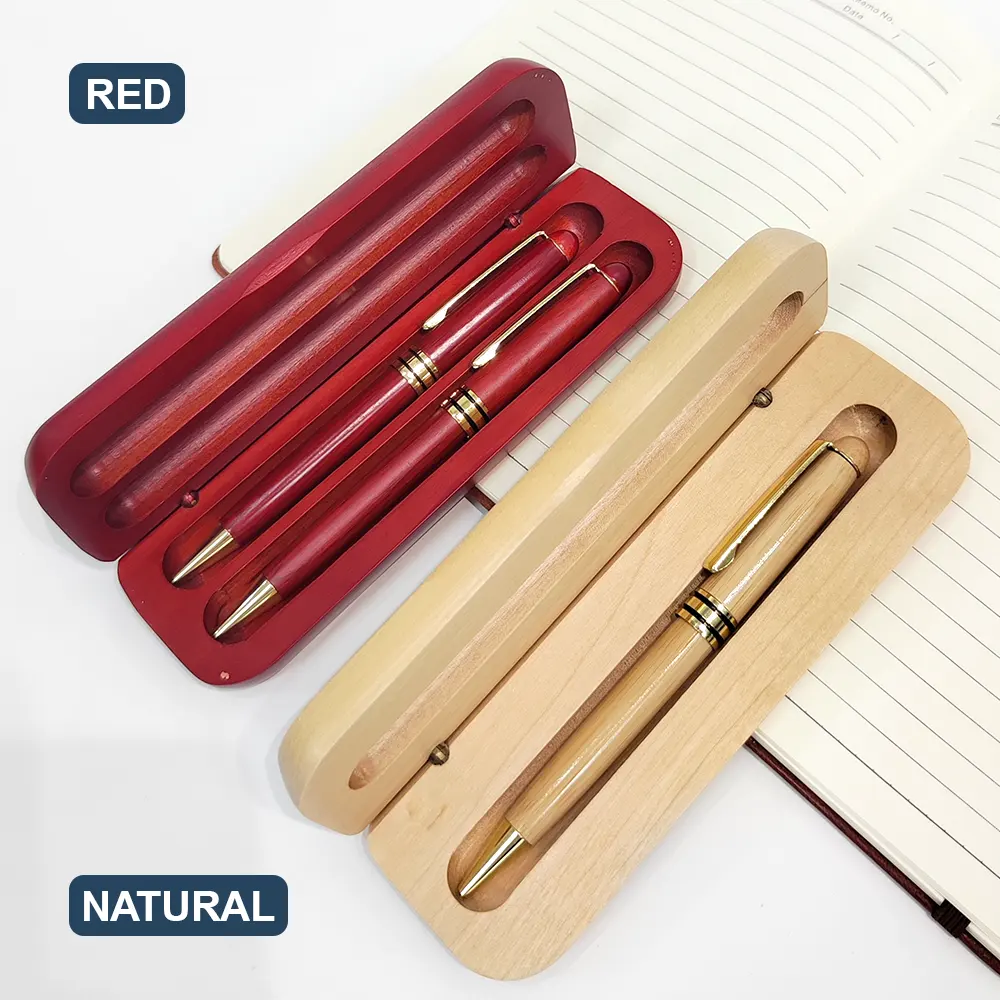 Job Title Nurse Lawyer Firefighter - Personalized Wooden Pen Set - Image 3