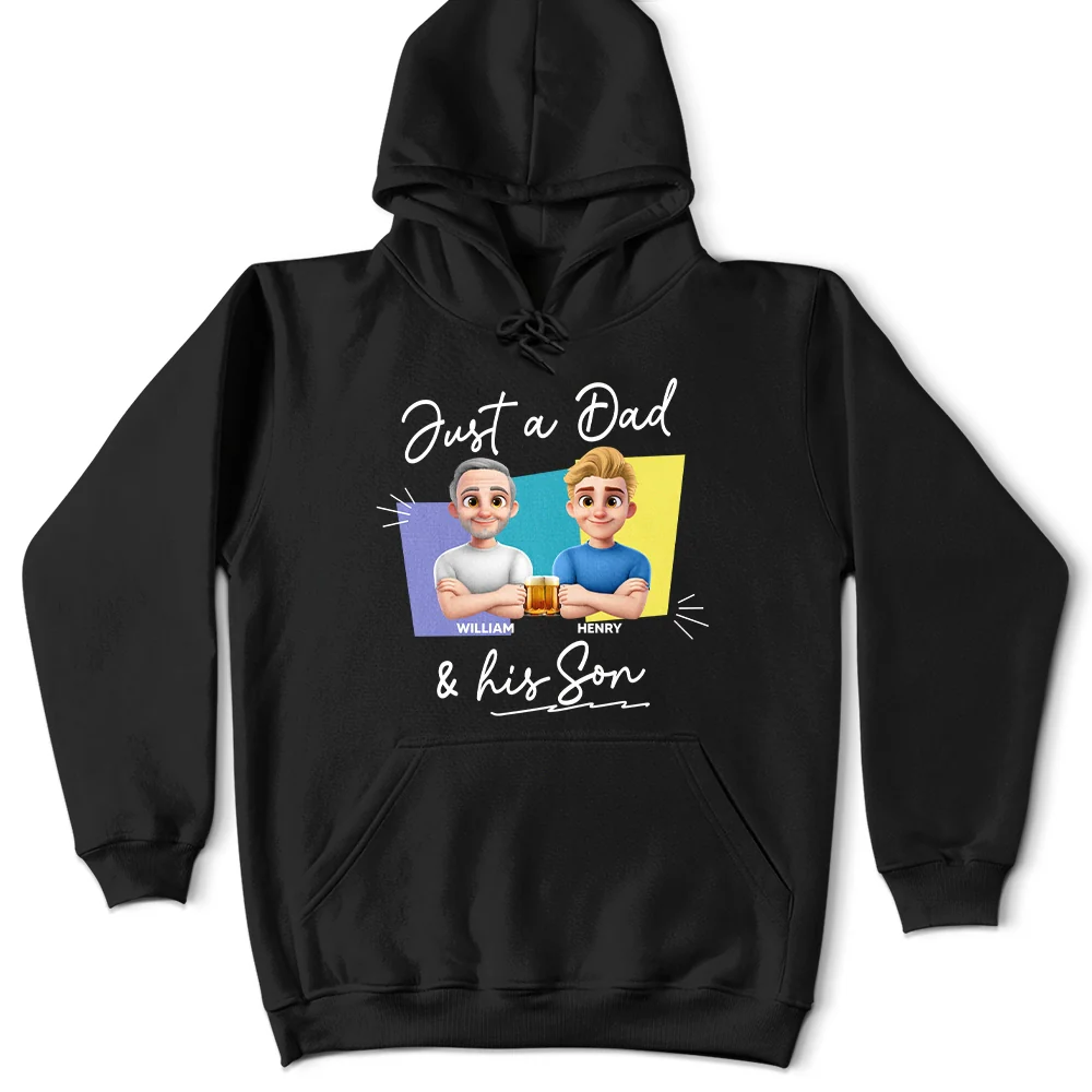 Just A Dad And His Girl 3D New Version - Personalized T Shirt - Image 4