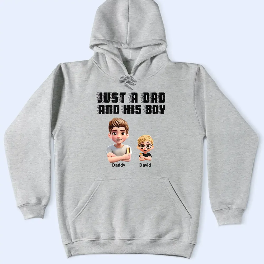 Just A Dad And His Girl Grunge Style - Personalized T Shirt - Image 5