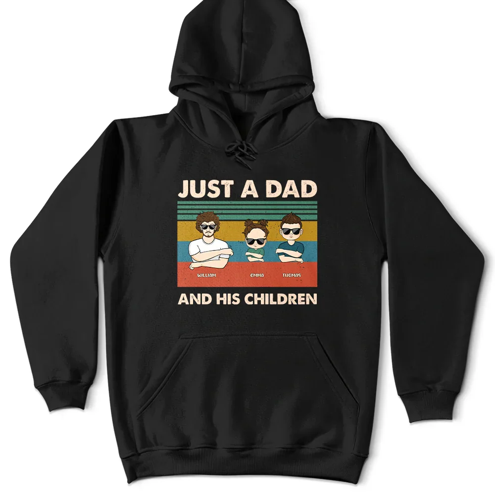 Just A Dad And His Girl - Personalised T Shirt - Image 4