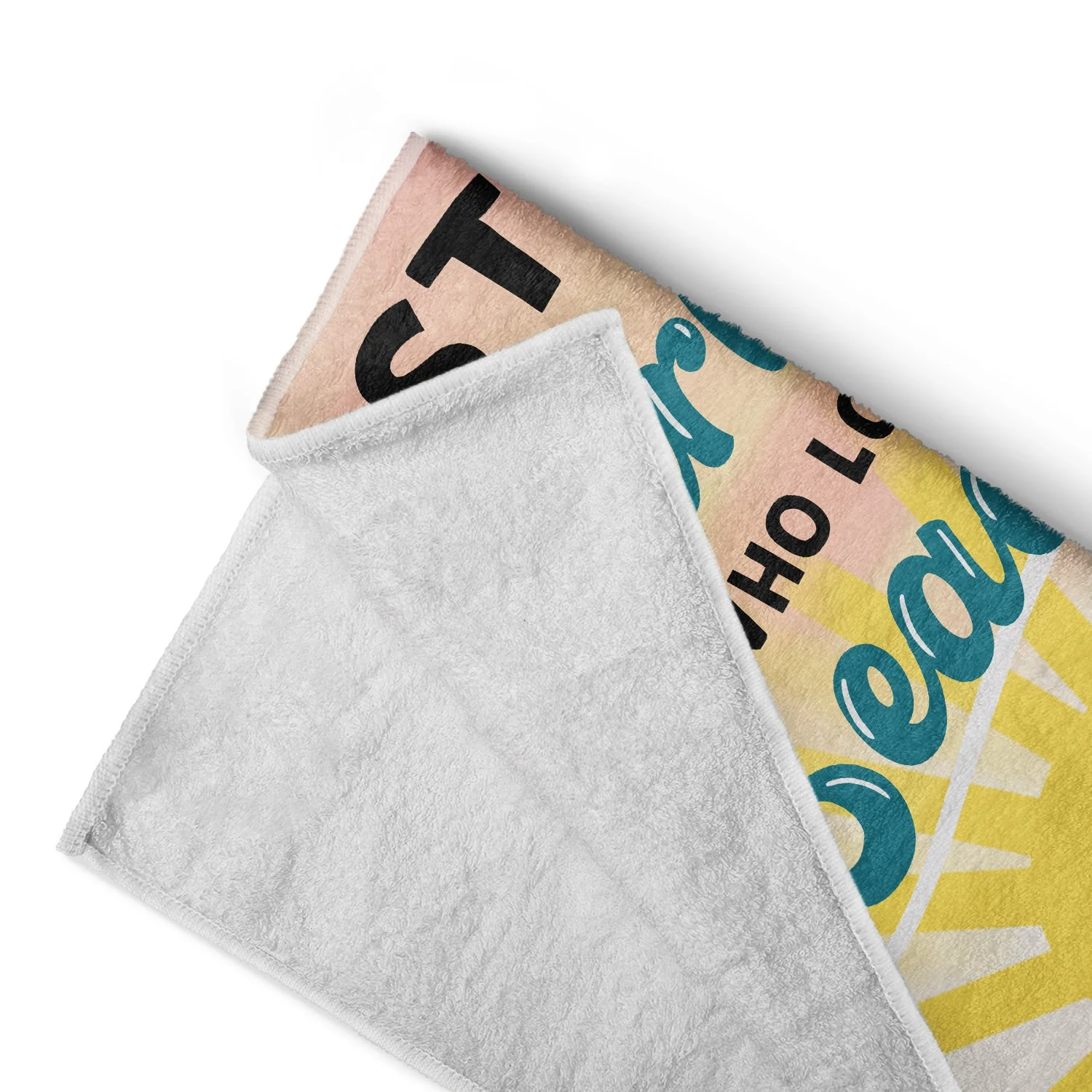Just A Girl Boy Who Loves Beach - Gift For Beach Lovers - Personalized Custom Beach Towel - Image 4