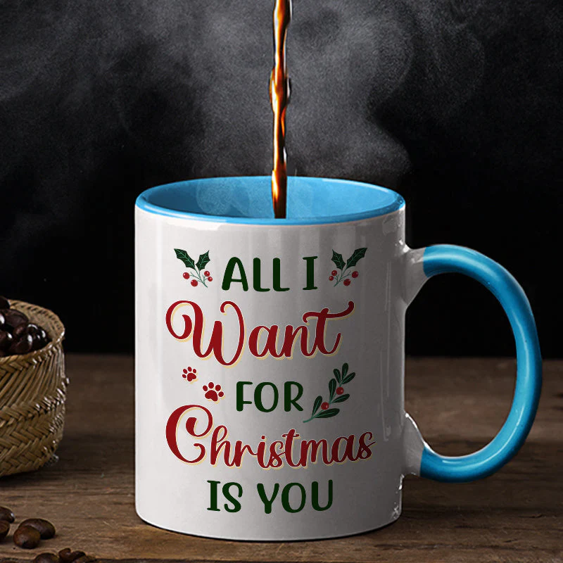 Just A Girl Boy Who Loves Dogs Cats And Christmas - Christmas Gift For Dog Lovers And Cat Lovers - Personalized Custom Accent Mug - Image 2