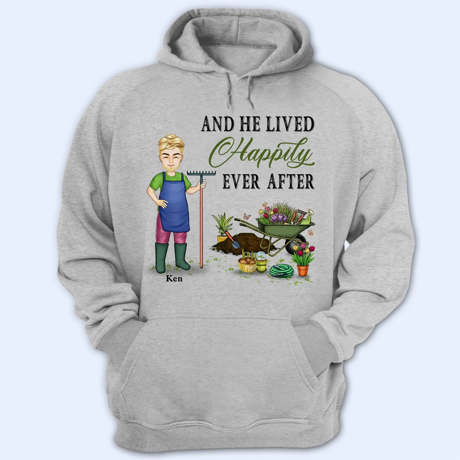 Just A Girl Boy Who Loves Gardening - Birthday, Loving Gift For Yourself, Women, Men, Plant Lovers - Personalized Custom T Shirt - Image 4
