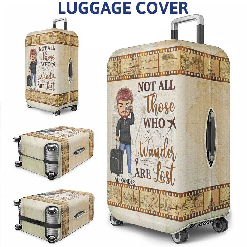 Just A Girl Boy Who Loves Travel Photography - Gift For Traveling Lovers - Personalized Custom Luggage Cover - Image 3
