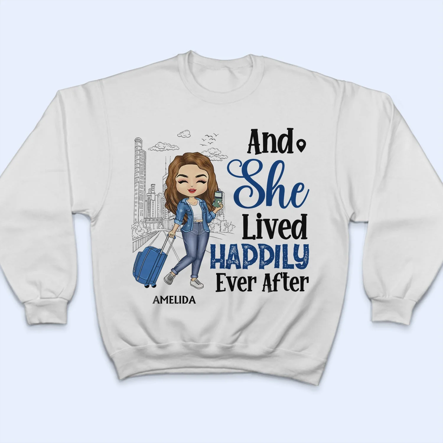 Just A Girl Boy Who Loves Traveling Cruising - Birthday Gift For Him, Her, Trippin‘, Vacation Lovers - Personalized Custom T Shirt - Image 4