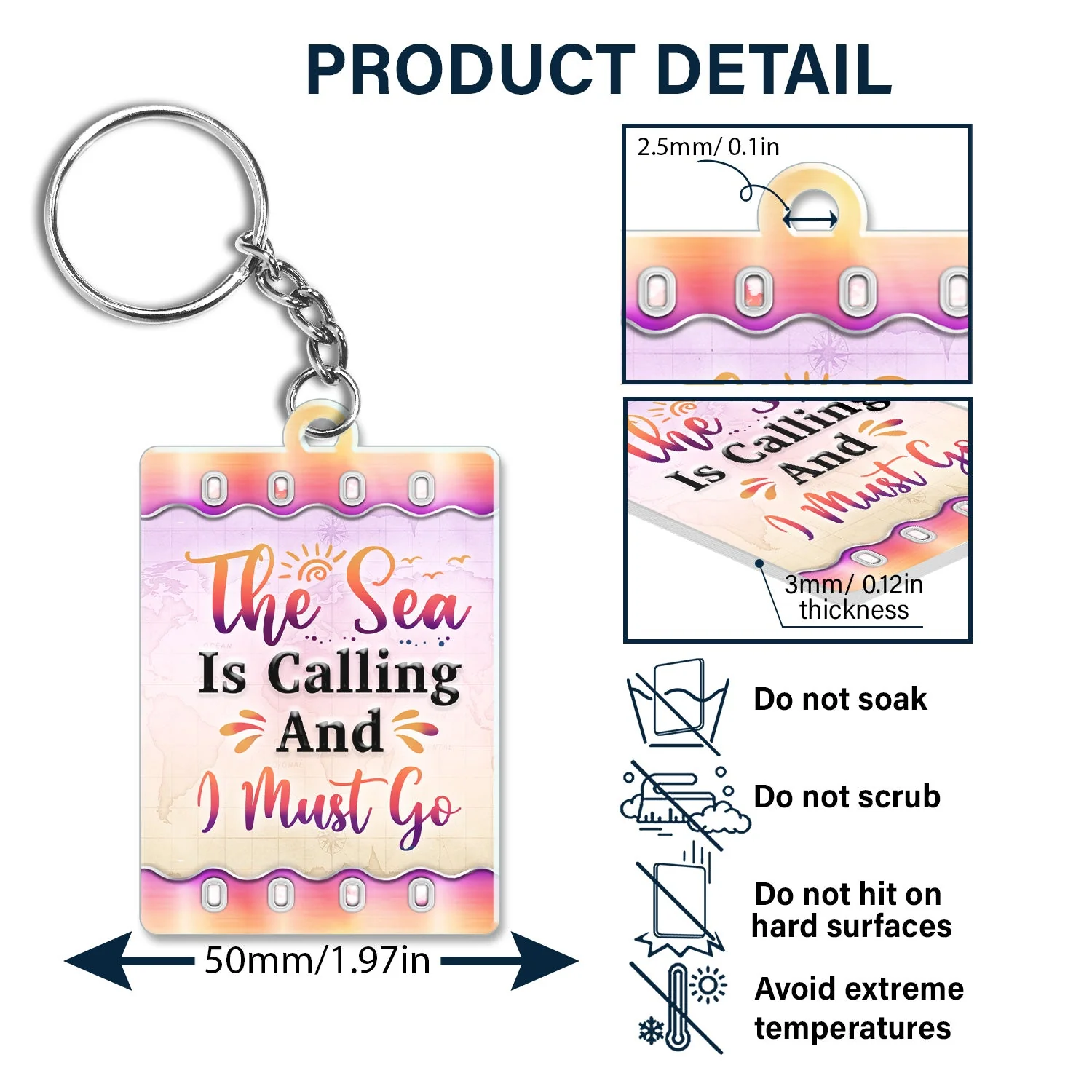 Just A Girl Boy Who Loves Traveling Cruising - Birthday Gift For Travel Lovers - Personalized Custom Acrylic Keychain - Image 5
