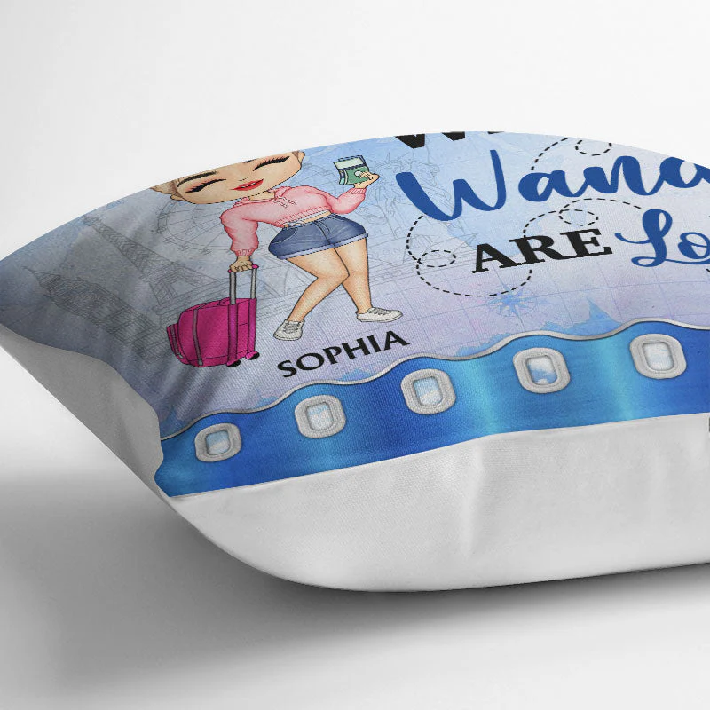 Just A Girl Boy Who Loves Traveling - Gift For Traveling Lovers - Personalized Custom Pillow - Image 3