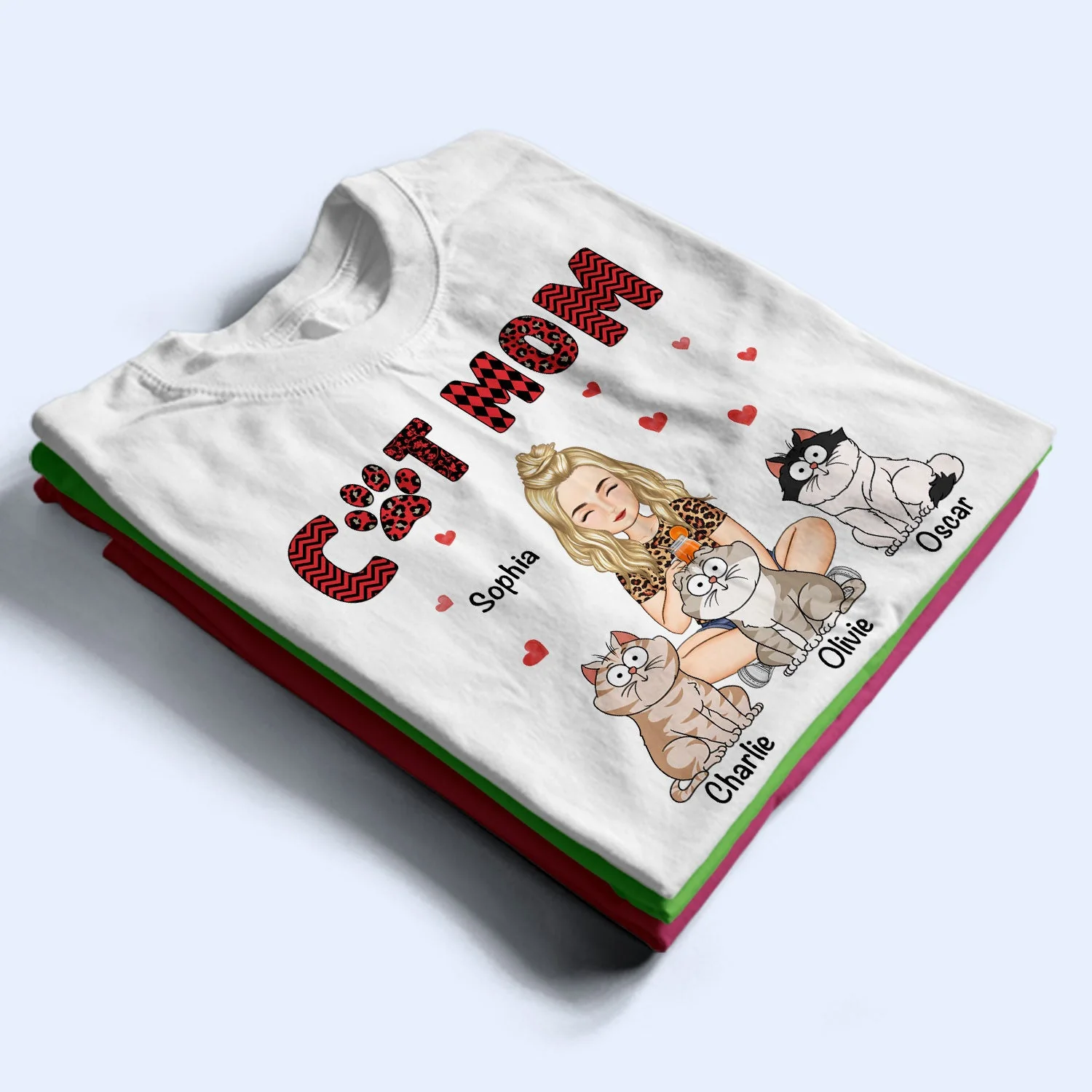 Just A Girl Who Love Cats - Gift For Cat Lovers - Personalized Sweatshirt - Image 2