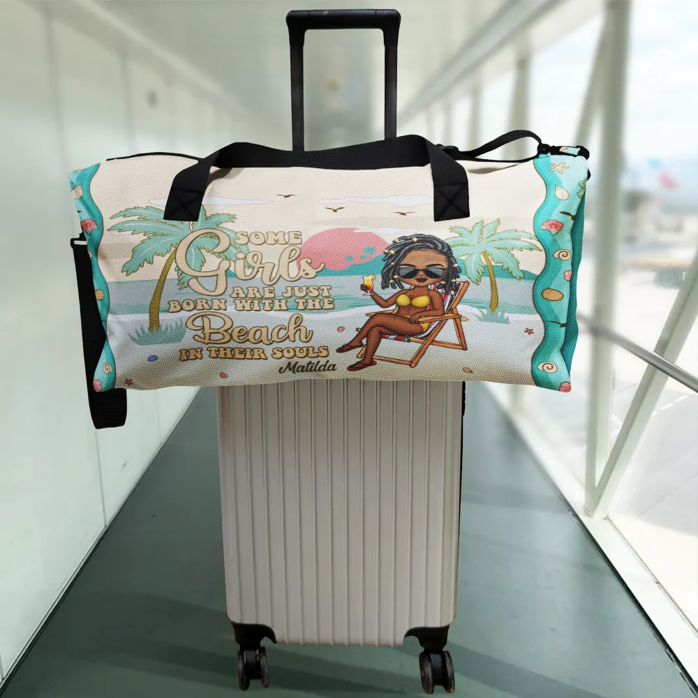 Just A Girl Who Loves Beaches - Personalized Duffle Bag - Image 2