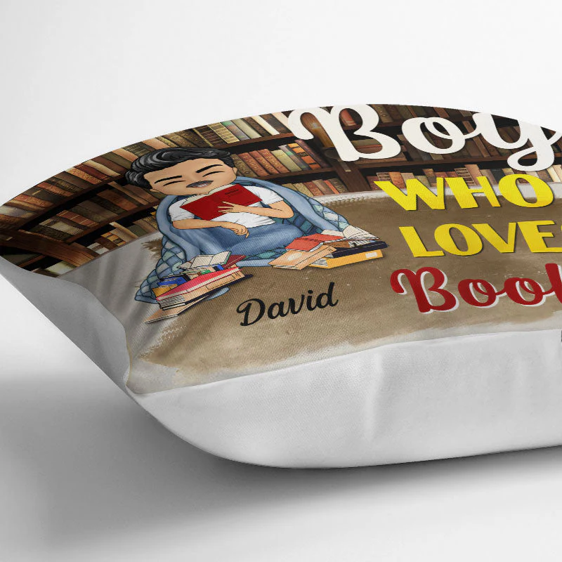 Just A Girl Who Loves Books Blanket Reading - Gift For Book Lovers - Personalized Custom Pillow - Image 3