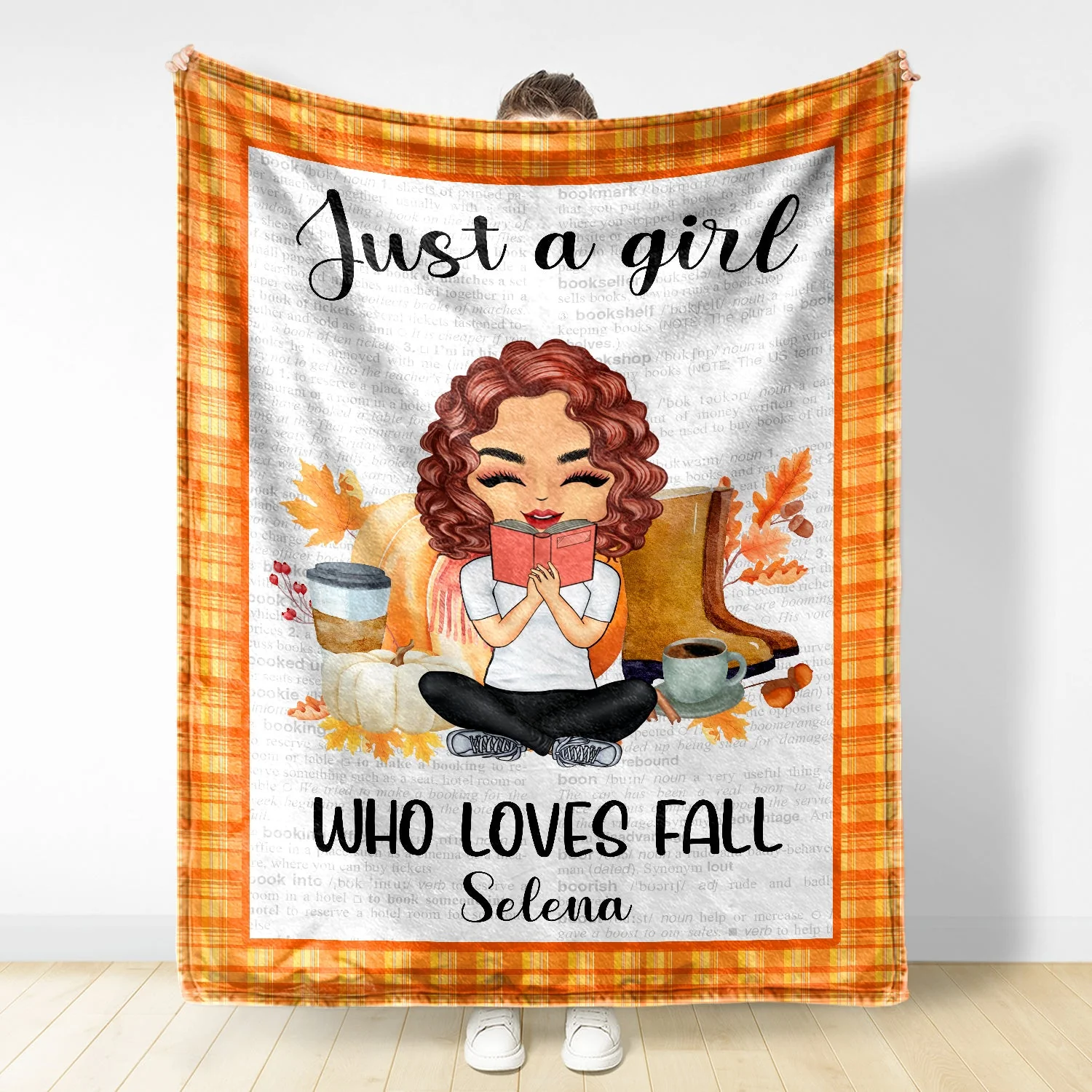 Just A Girl Who Loves Books - Gift For Women, Reading Lover - Personalized Fleece Blanket - Image 2