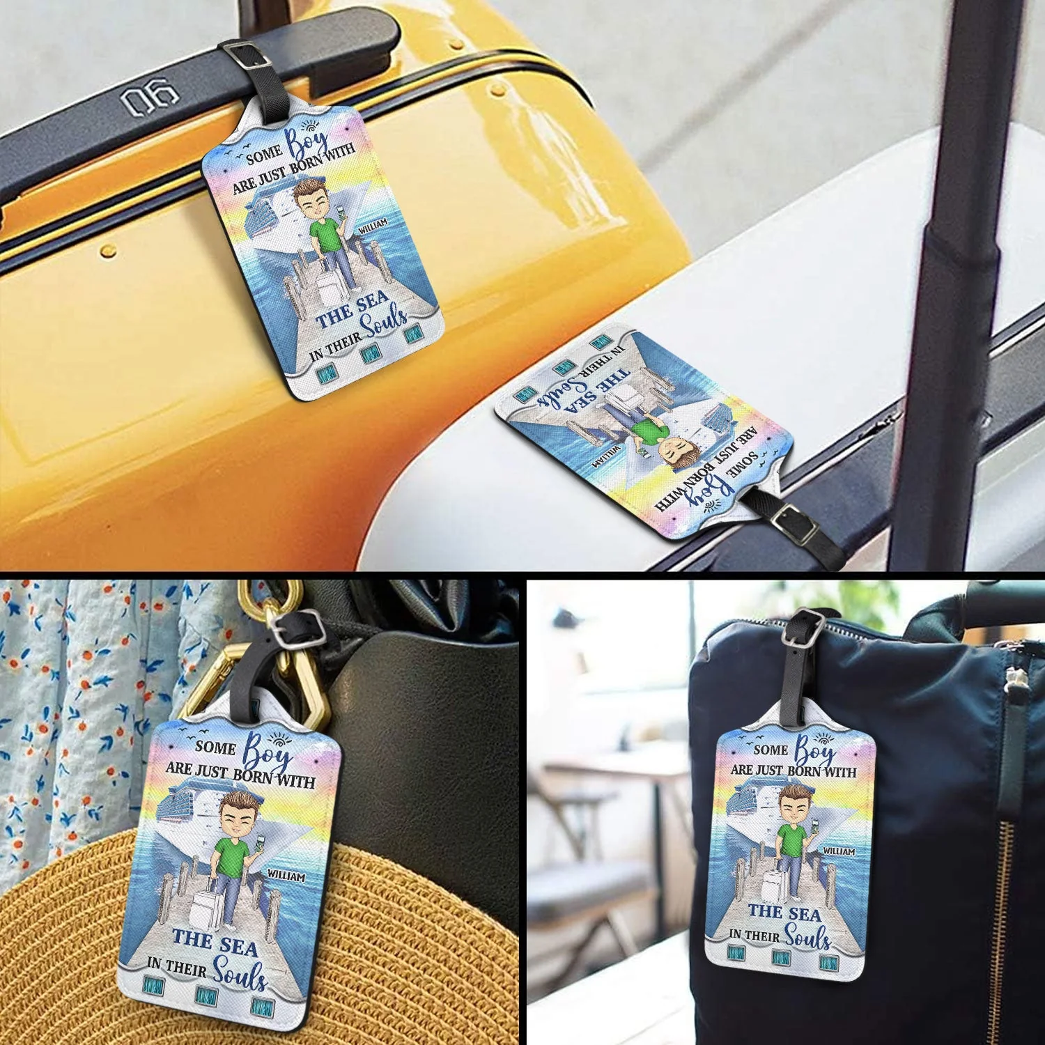 Just A Girl Who Loves Cruising - Gift For Travel Lovers - Personalized Luggage Tag - Image 3