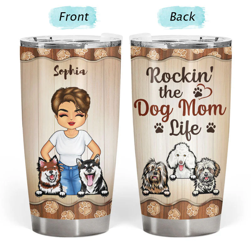 Just A Girl Who Loves Dogs - Personalized Custom Tumbler - Image 3