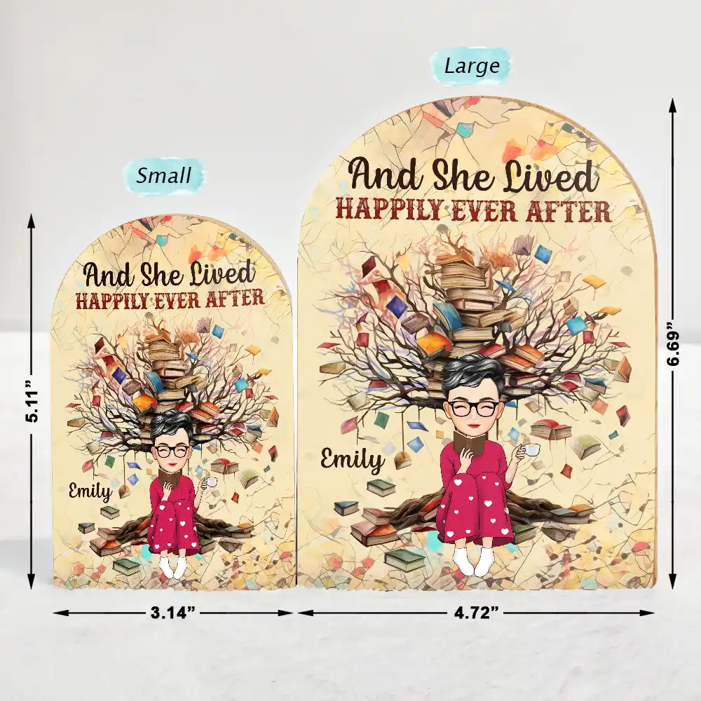 Just A Girl Who Loves - Personalized Wood Book Ends - Image 4