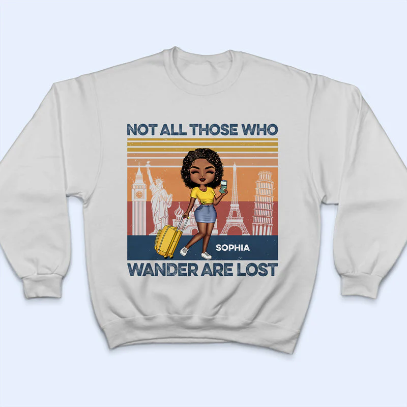 Just A Girl Who Loves Traveling - Gift For Travel Lovers - Personalized Custom T Shirt - Image 5