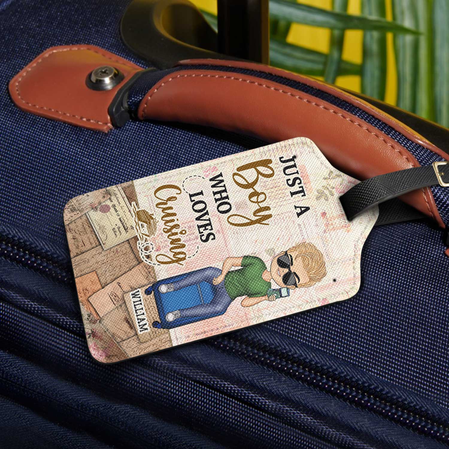 Just A Girl Who Loves Traveling - Gift For Travel Lovers - Personalized Luggage Tag - Image 2