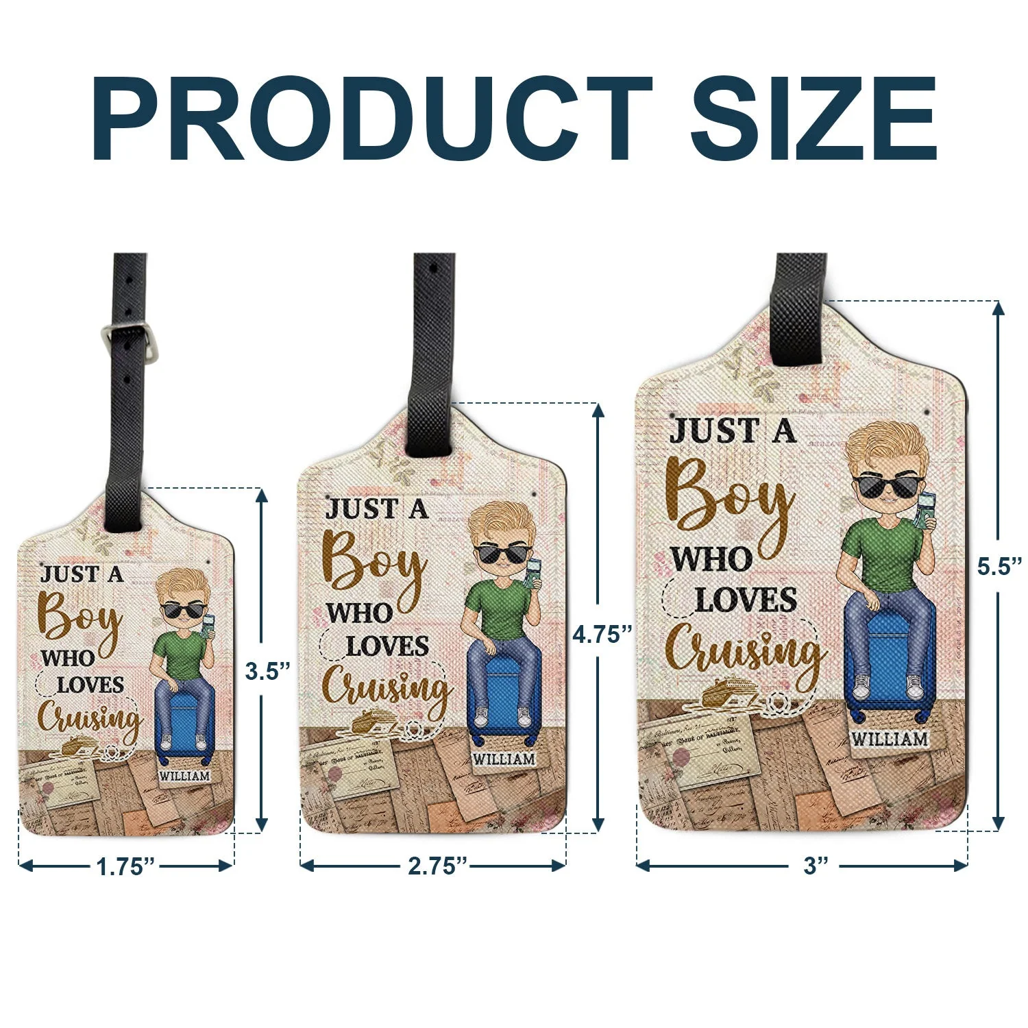 Just A Girl Who Loves Traveling - Gift For Travel Lovers - Personalized Luggage Tag - Image 5