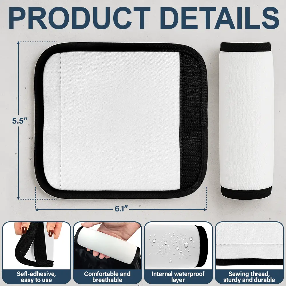 Just A Girl Who Loves Traveling - Personalized Luggage Handle Wrap - Image 5