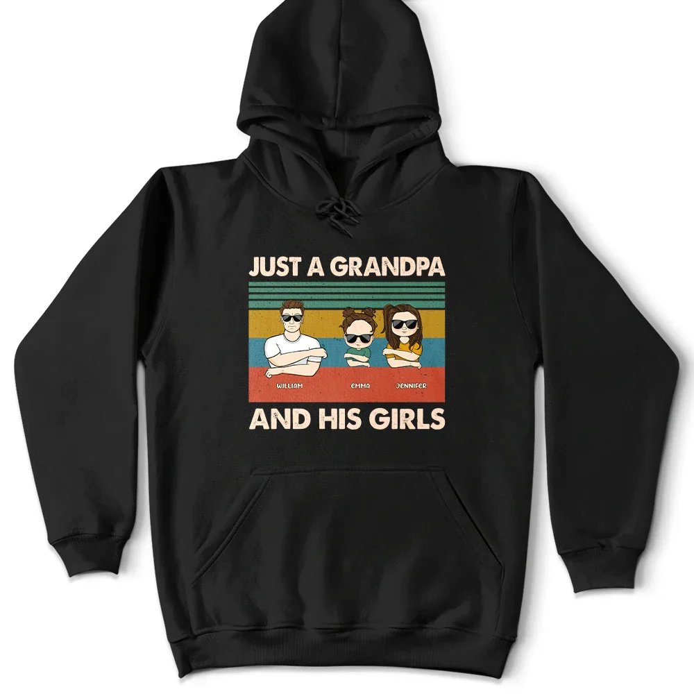 Just A Grandpa And His Granddaughter - Personalized T Shirt - Image 4