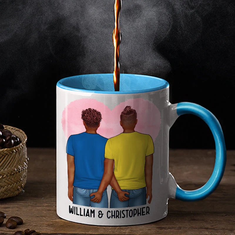 Just In Case No One Told You Today - Couple Gift - Personalized Custom Accent Mug - Image 2