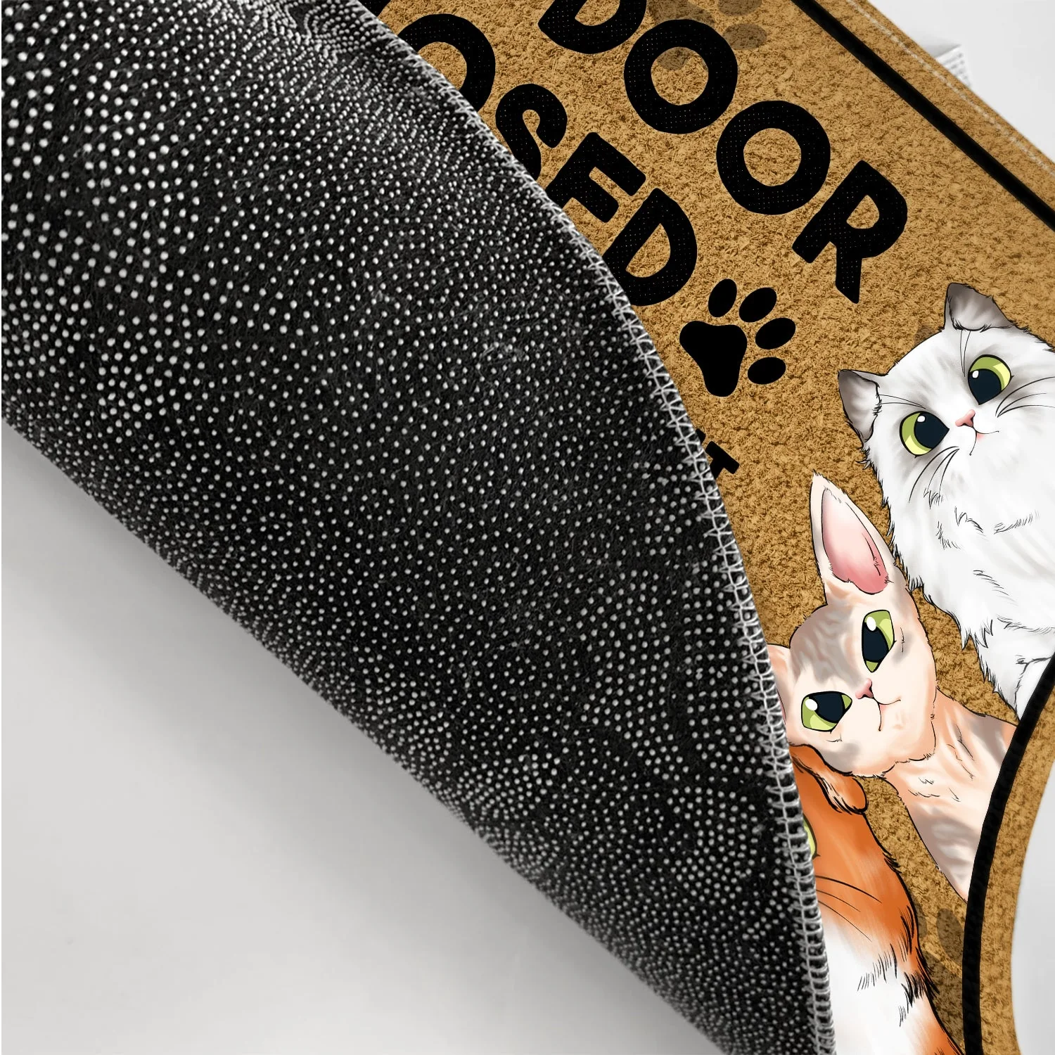 Keep Door Closed Don't Let The Dogs Out - Birthday, Housewarming Gift For Dog Lovers & Cat Lovers - Personalized Custom Doormat - Image 3